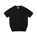 T-shirt à manches courtes pour homme en fil de coton pur Col rond