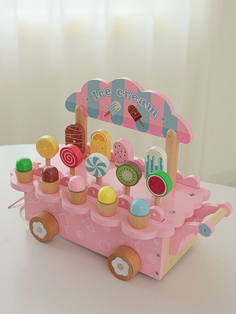 Crème glacée Supermarché Panier Jouet en bois