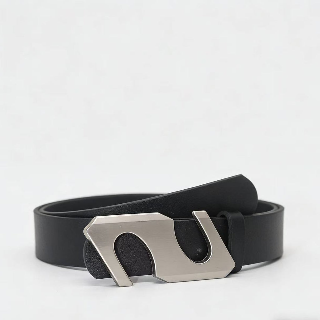 Ceinture en cuir large et rétro-rad Brown avec une sensation premium
