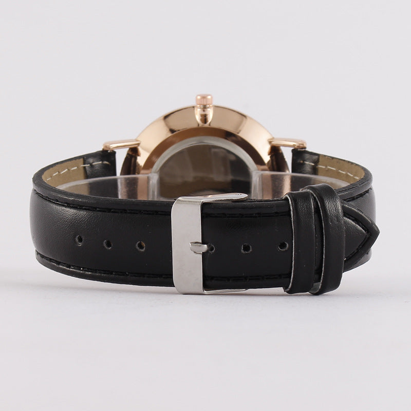 Ceinture en cuir minimaliste ultra-mince pour homme