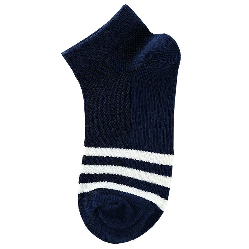 Chaussettes courtes en couleur solide pour enfants
