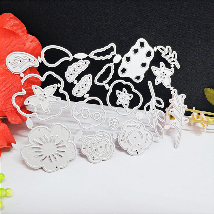 Flower Metal Couteau en acier au carbone Coupe de papier moulé
