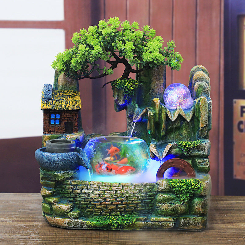 Usine de bureau Waterscape Fish Tank Creative Humidifier