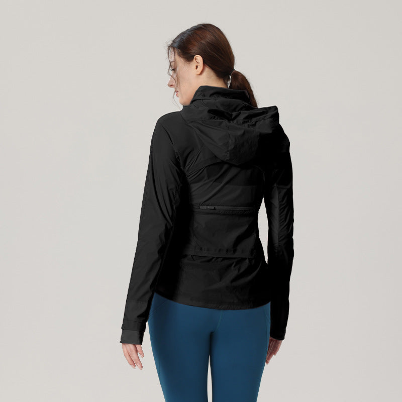Femmes Outdoor Windproof Sports Top veste de yoga