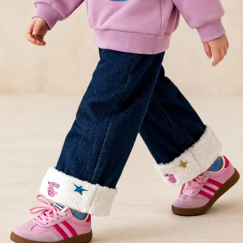 Pinced Versatile Casual Straight-leg Denim Jeans Pour les filles