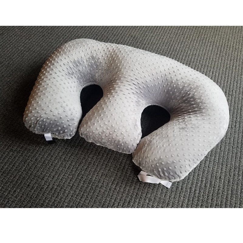 Oreiller de soins infirmiers multifonctionnel avec double couche conception Oreiller d'alimentation bébé pour prévenir Mi