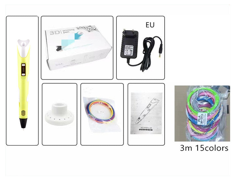 Ensemble de jouets de brosses tridimensionnelles 3D pour enfants