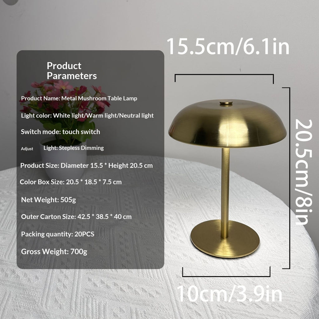 Lampe de bureau USB de Champignon pour le chevet