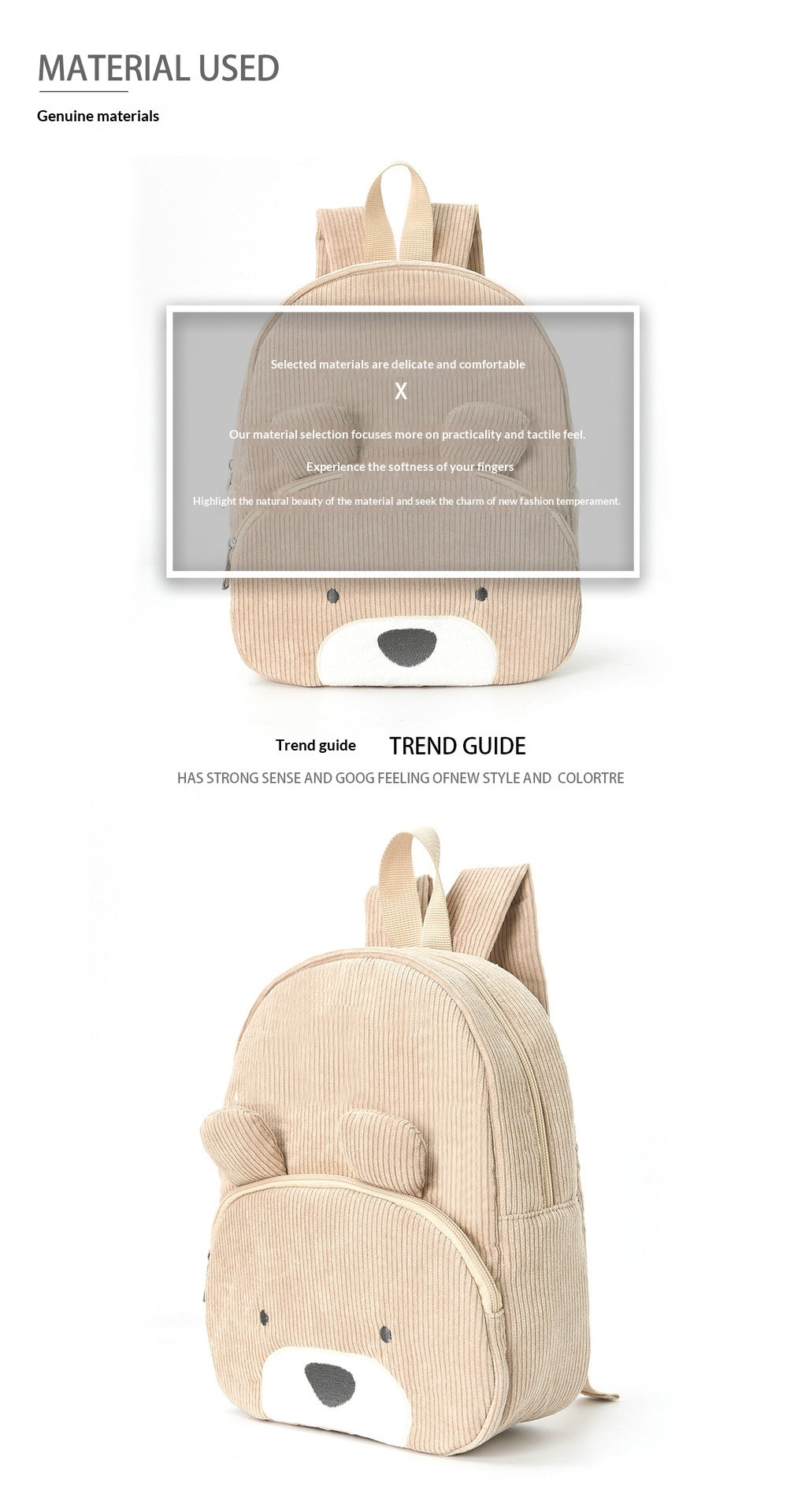 Mignon sac à dos Teddy Bear