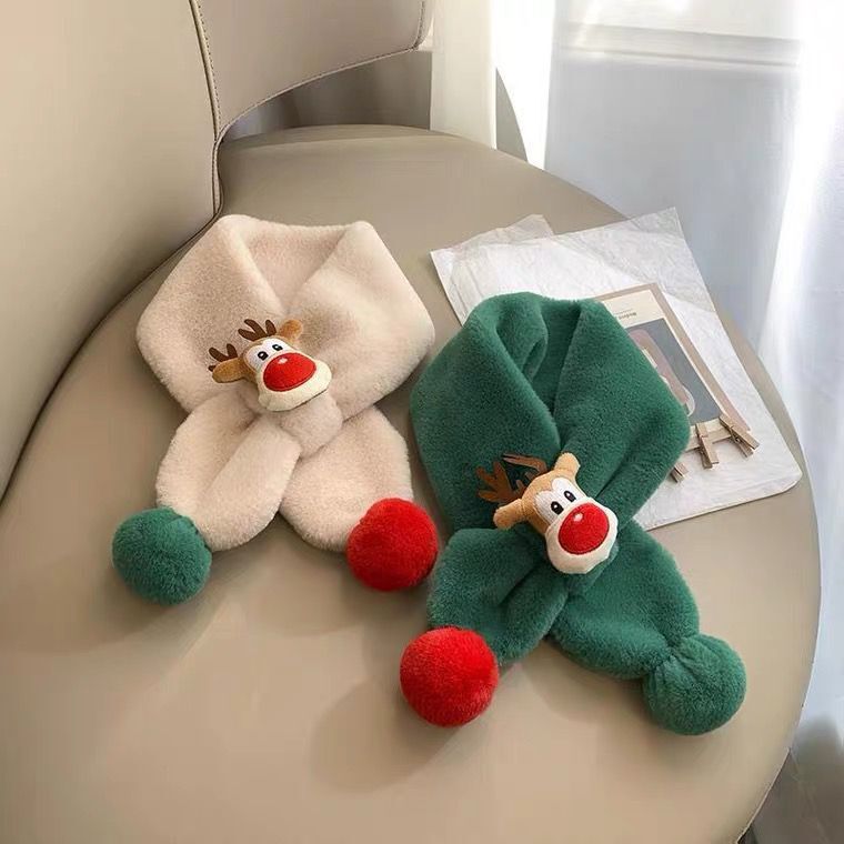 Écharpe des enfants chaud peluche épaisse coupe-vent