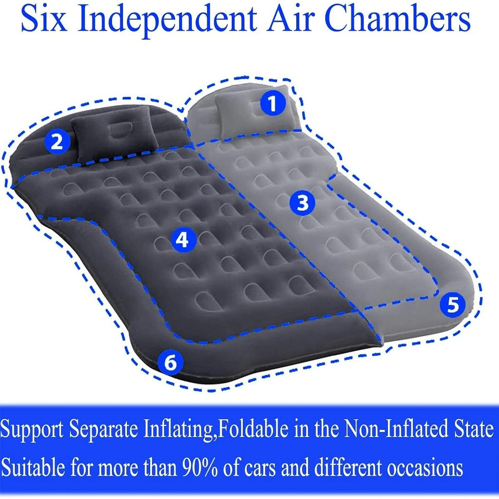 Voiture SUV Air Bed Sleep Voyage gonflable Matelas Siège Coussin Mat Camping avec pompe