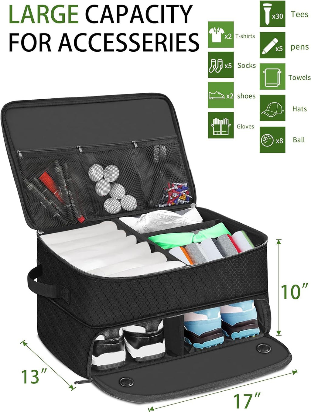 Golf coffre de stockage étanche voiture Golf Locker sac de stockage de voiture