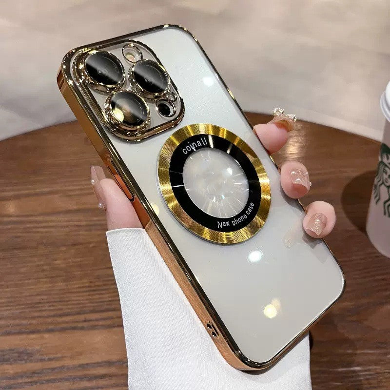 Magnificateur magnétique boîtier de téléphone électroplaqué PC