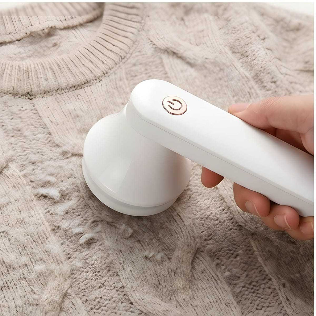 Rasoir de linte à main blanc - Enleveur de linte efficace pour les vêtements et les textiles à la maison - Pa
