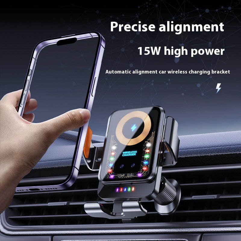 15W High-Power Car Wireless Charging Mount Gravity Fast Charging Phone Holder