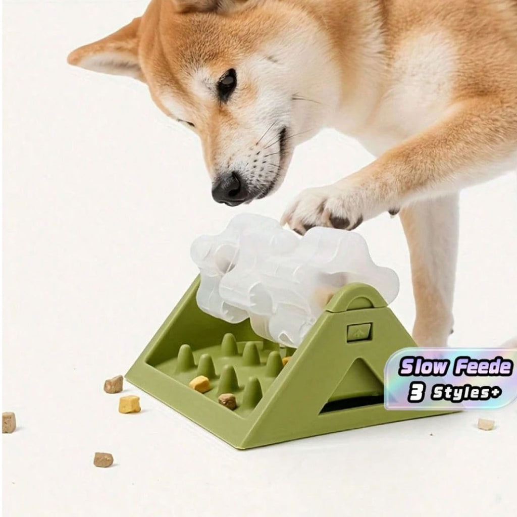 Puzzle Rotation Dog Bowl Slow Feeder Anti Bloat Gulp Plat interactif