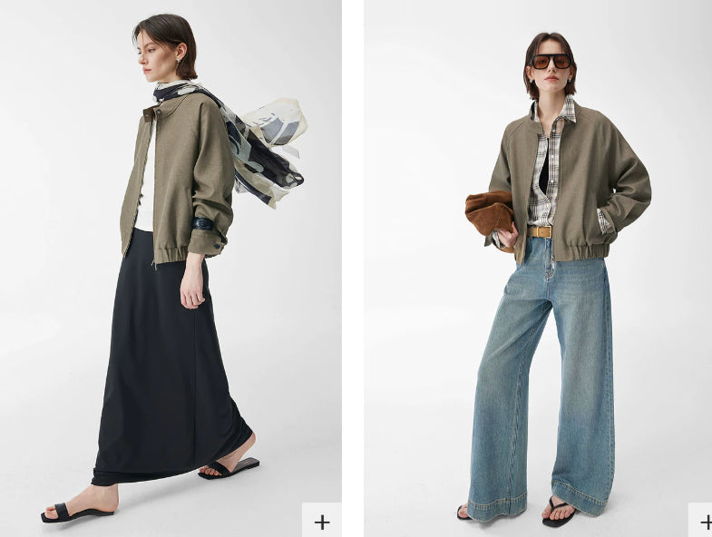 Veste de rangement à col rond style vieux argent