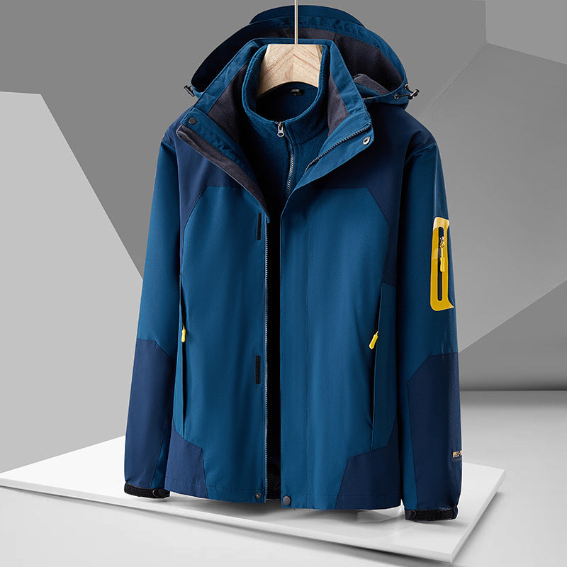 Veste Shell Outdoor Windproof avec une doublure intérieure amovible