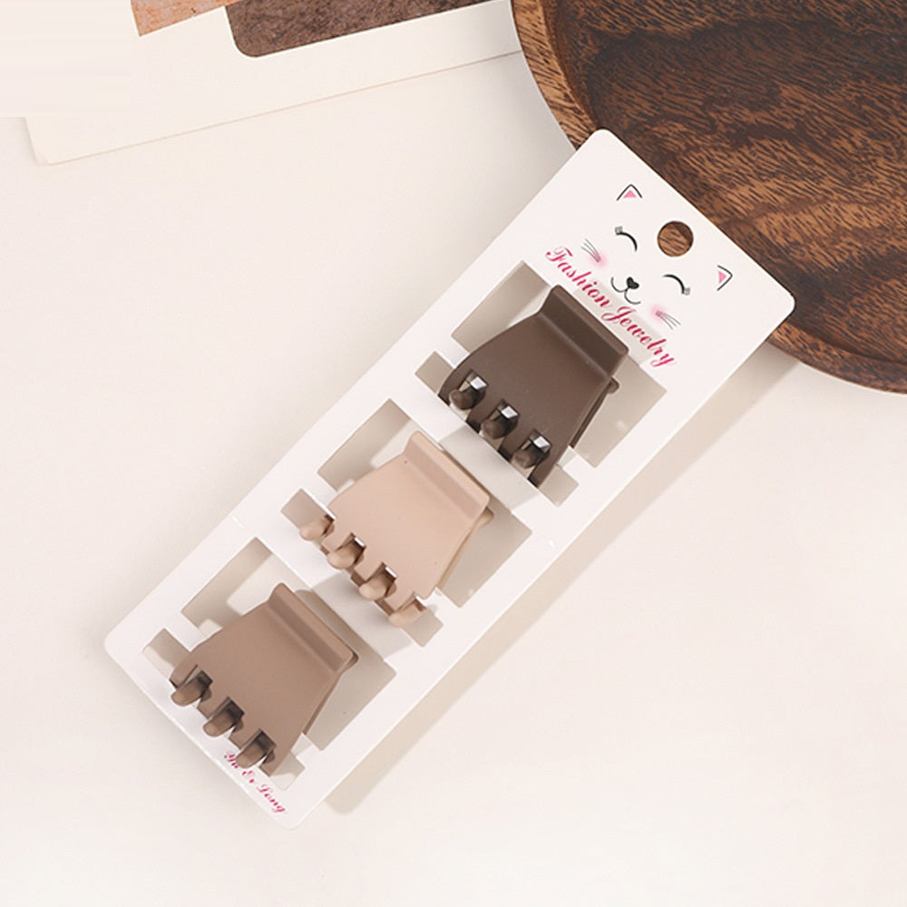 Coffee Color Série Trois-pièces Ensemble Barrettes Updo Hair Accessoires
