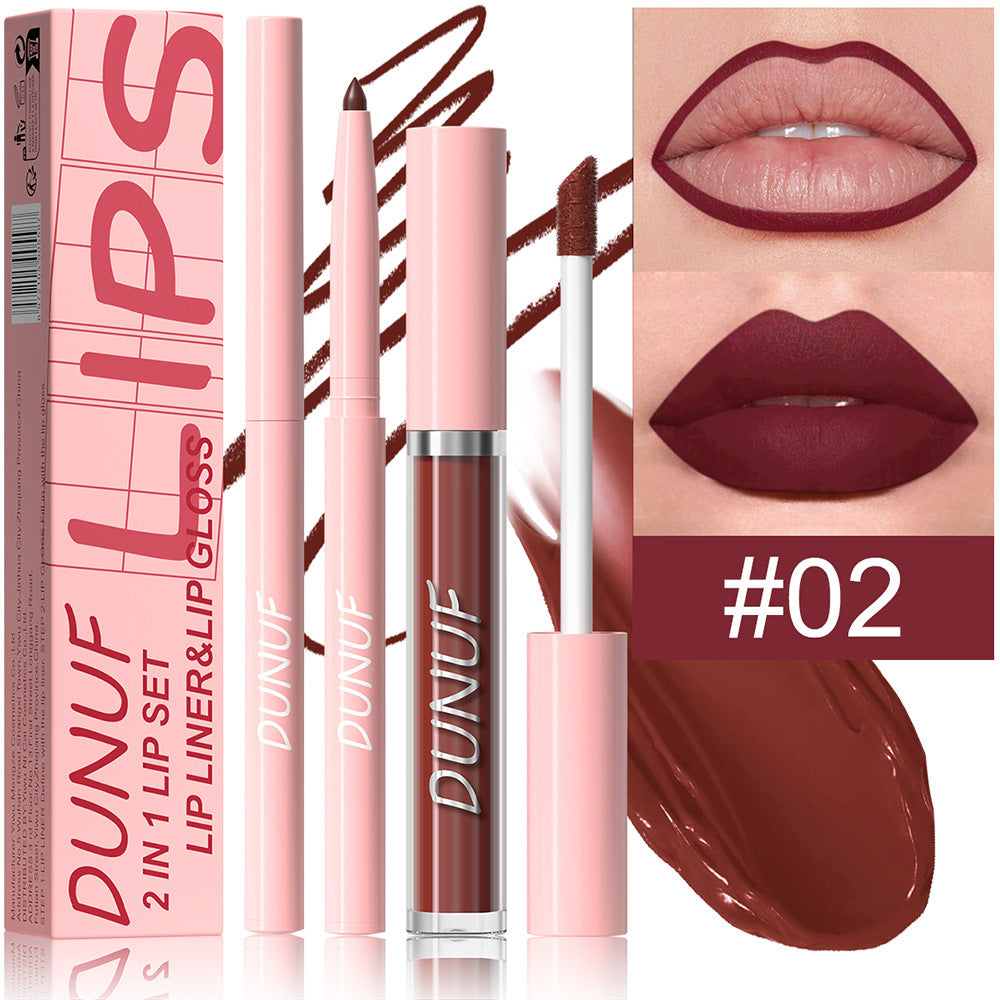 Velvet Matte Lip Glaze Couleur longue durée très pigmentée pour un look nu naturel