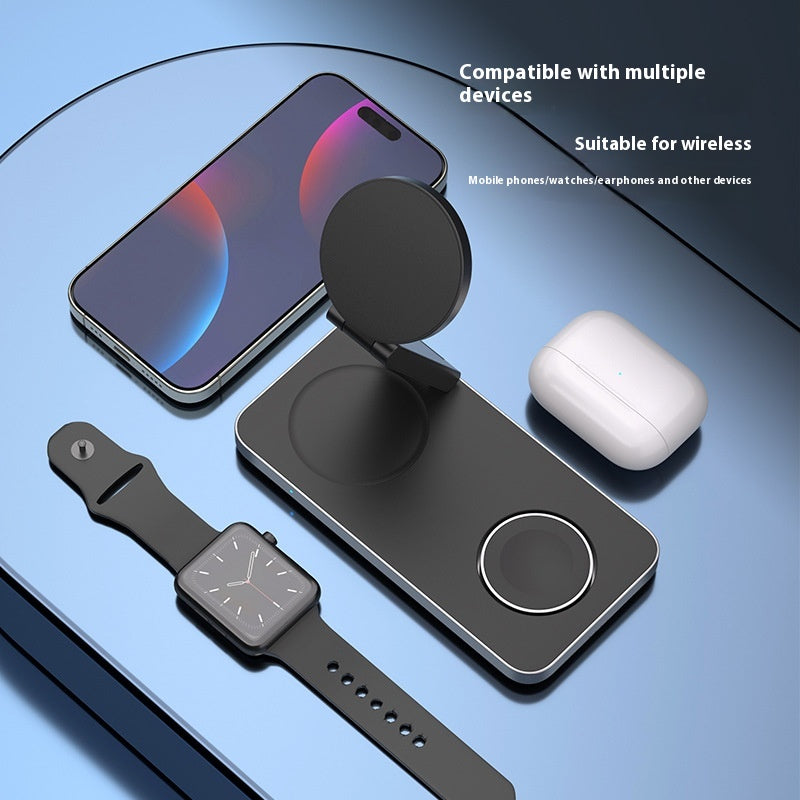 Solid Color 4-in-1 Magnetic Wireless Charger