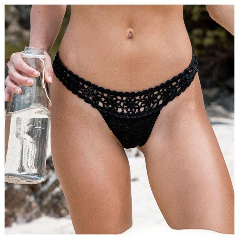 Sexy Cotton Pure Hooked Beach Triangle Nage Trunks