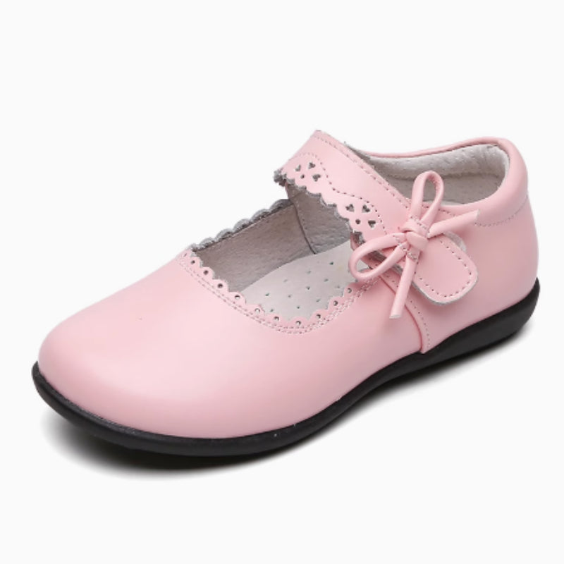 Chaussures simples en cuir souple Soled pour filles britanniques