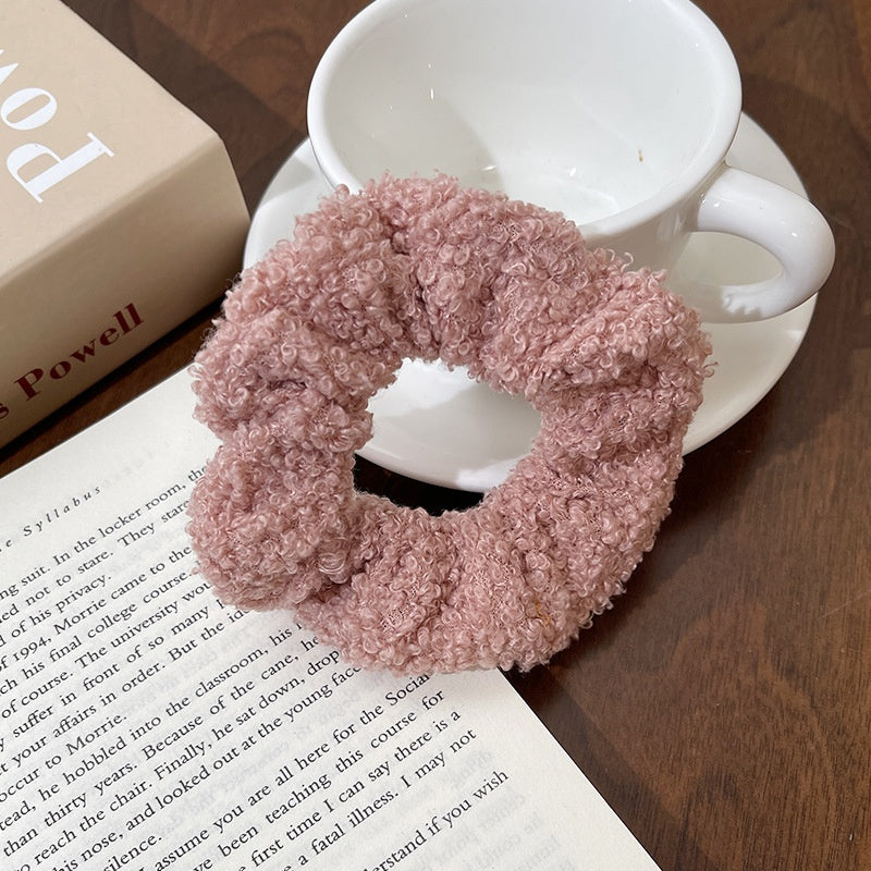 Bague de cheveux intestinale en peluche mignonne