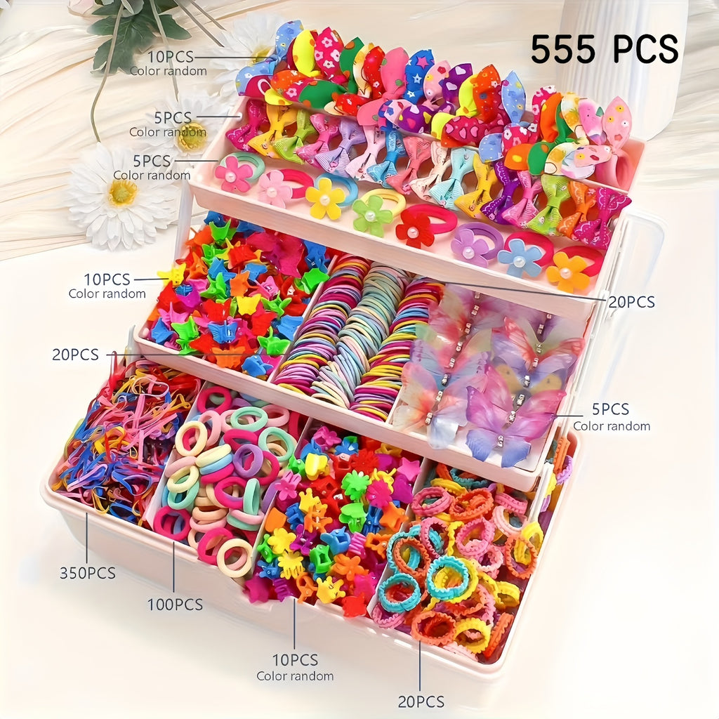 Enfants épingle à cheveux Coiffure Suit Princess Rubber Band Accessoires de cheveux Suit