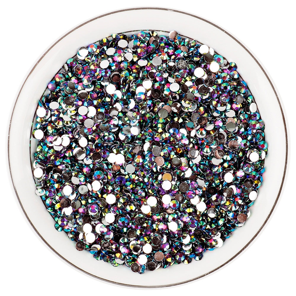 Resin Flat Magic Color Nail Strass-sticking Ornement fait à la main