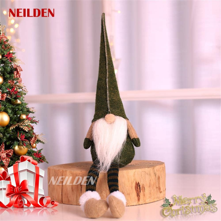 3pcs Décoration de Noël longues jambes Rudolph Doll Noël enfants Cadeau Hôtel Mall Fenêtre