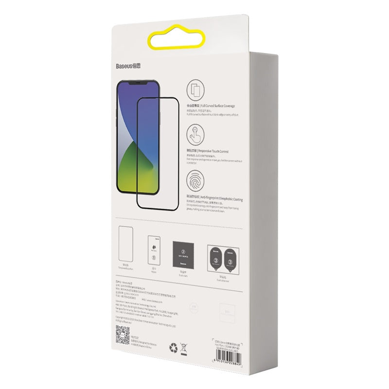 0.3mm Full Screen Curved Anti-Blue Light Tempered Film pour IP 5.4 pouces deux pièces noir