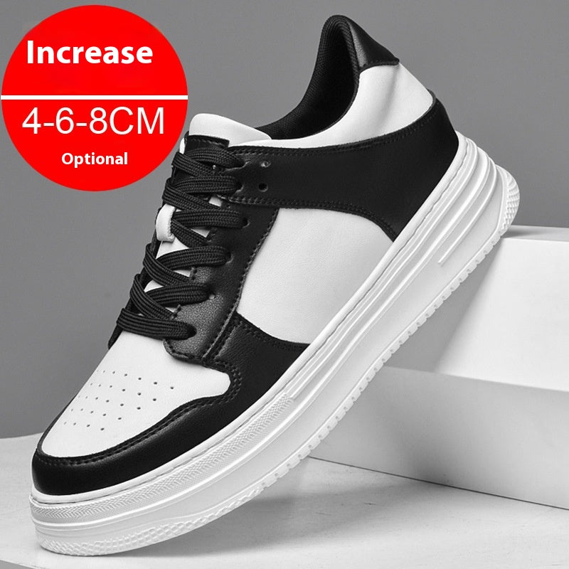 Été Invisible Hauteur Augmentation Chaussures Homme 8cm Respirant Platform Sports