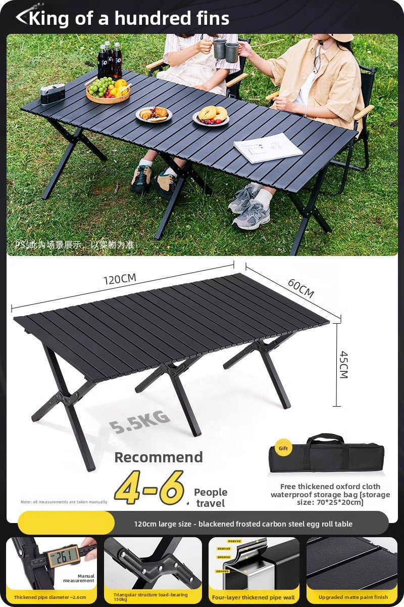 Outdoor folding table