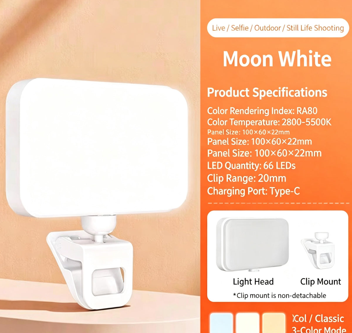 Mini Portable Hand Held LED Fill Light Ajustable Photography Vidéo lampe d'éclairage pour Phon