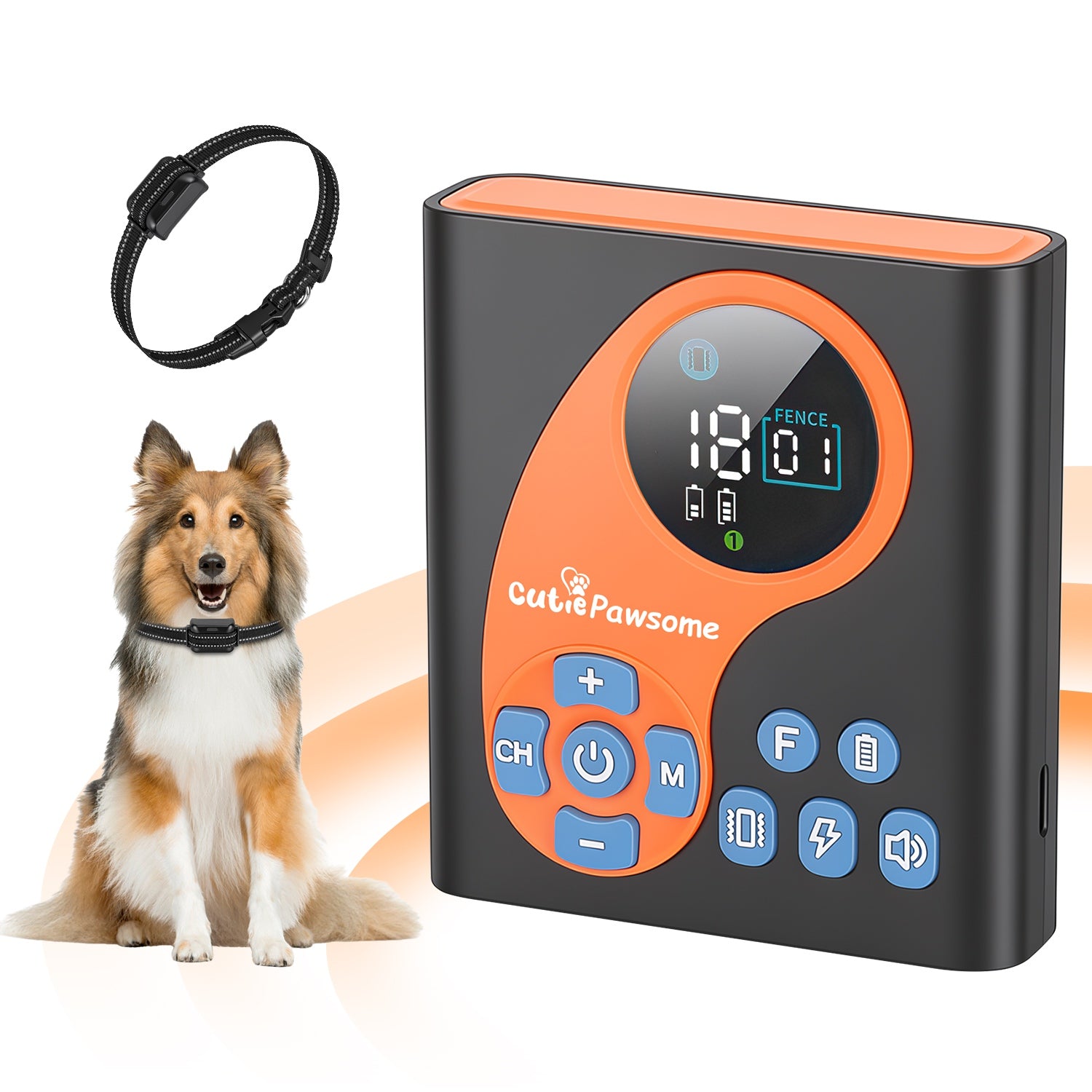 2 en 1 sans fil système de clôture de chien avec collier d'entraînement Invisible de clôture de chien IP68 étanche