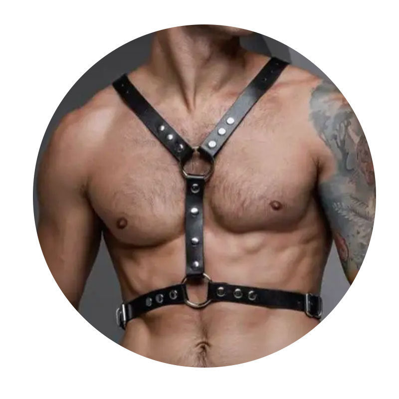 Vêtements de formation de bondage pour adultes pour jouer le rôle Restreindre le corps en cuir et les souches de bondage