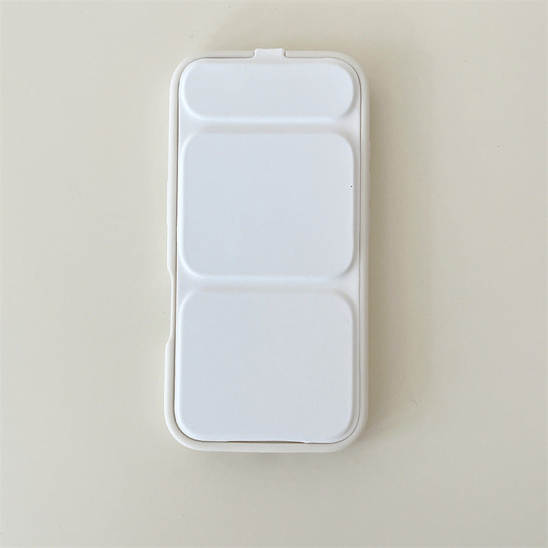 Solid Color Flip Cover Stand Anti-Drop Phone Case