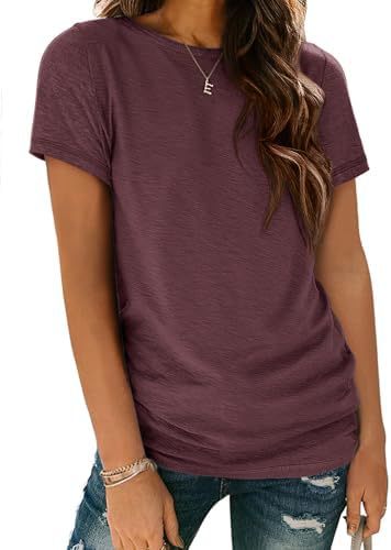T-shirt pour femme T-shirt d'été Top manches courtes