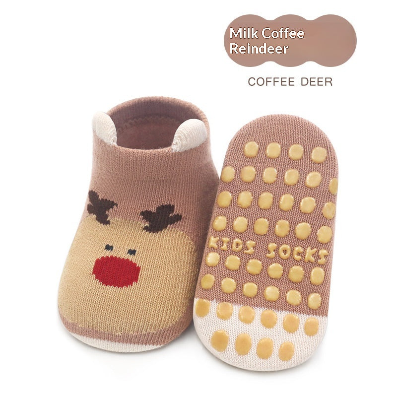 Chaussettes de bateau antidérapantes pour bébés garçons et filles Chaussettes de trampoline pour nourrissons