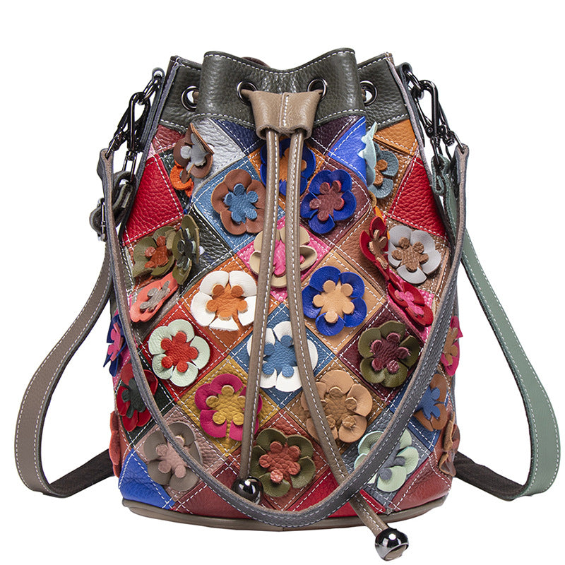 Sac en cuir véritable pour femmes élégantes