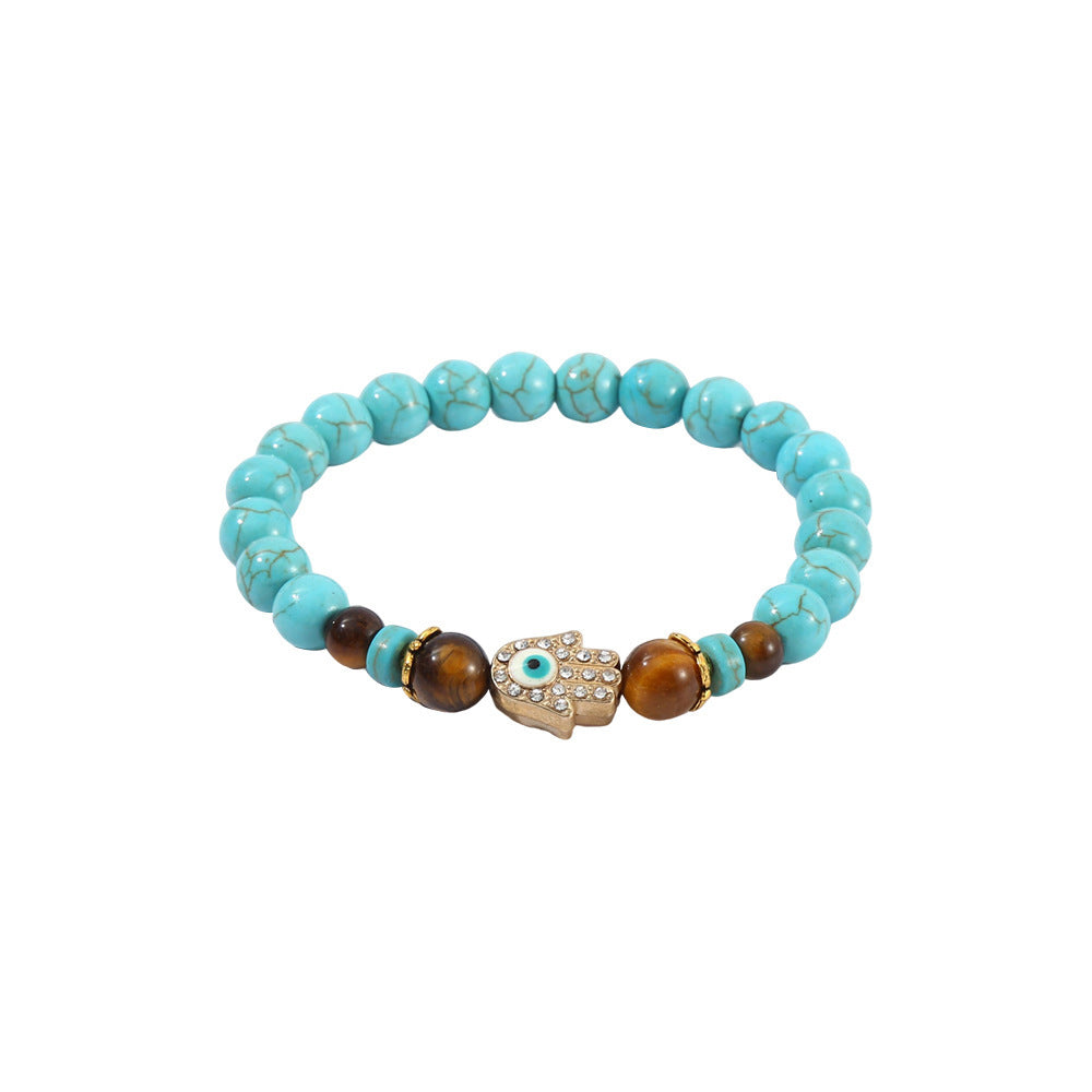Bracelet Tourquoise Rond de 8mm