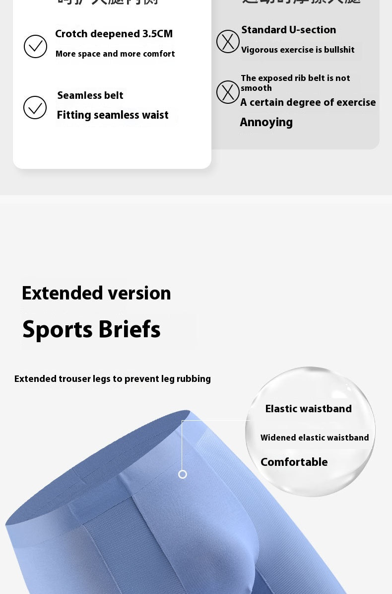 Breathable Seamless Sport Underwear Long Wear-résistant Running