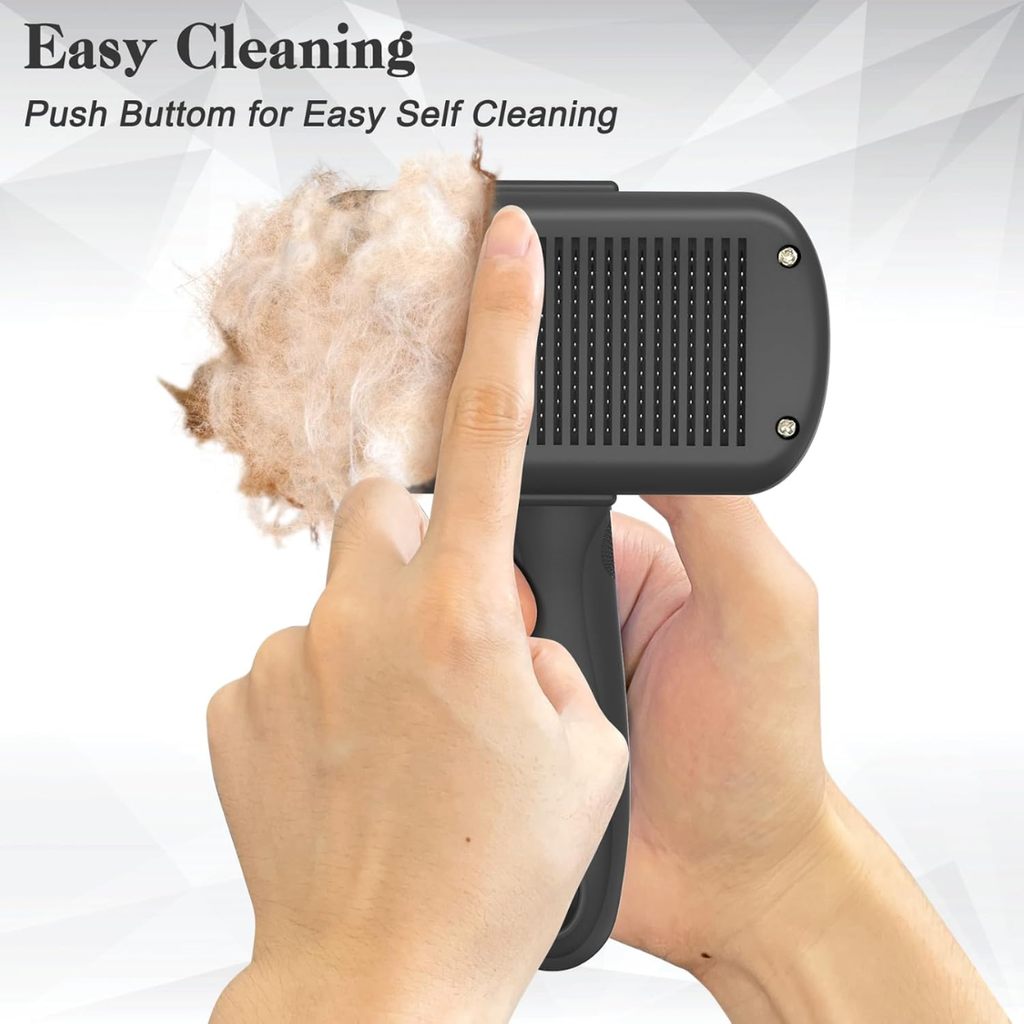 Brosse à linge auto-nettoyante - Outil de grooming pour chiens