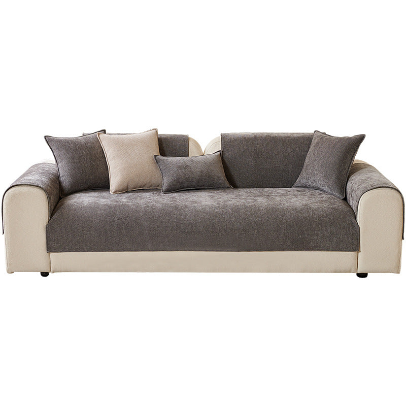 Couvercle de coussin de siège Chenille minimaliste à la mode