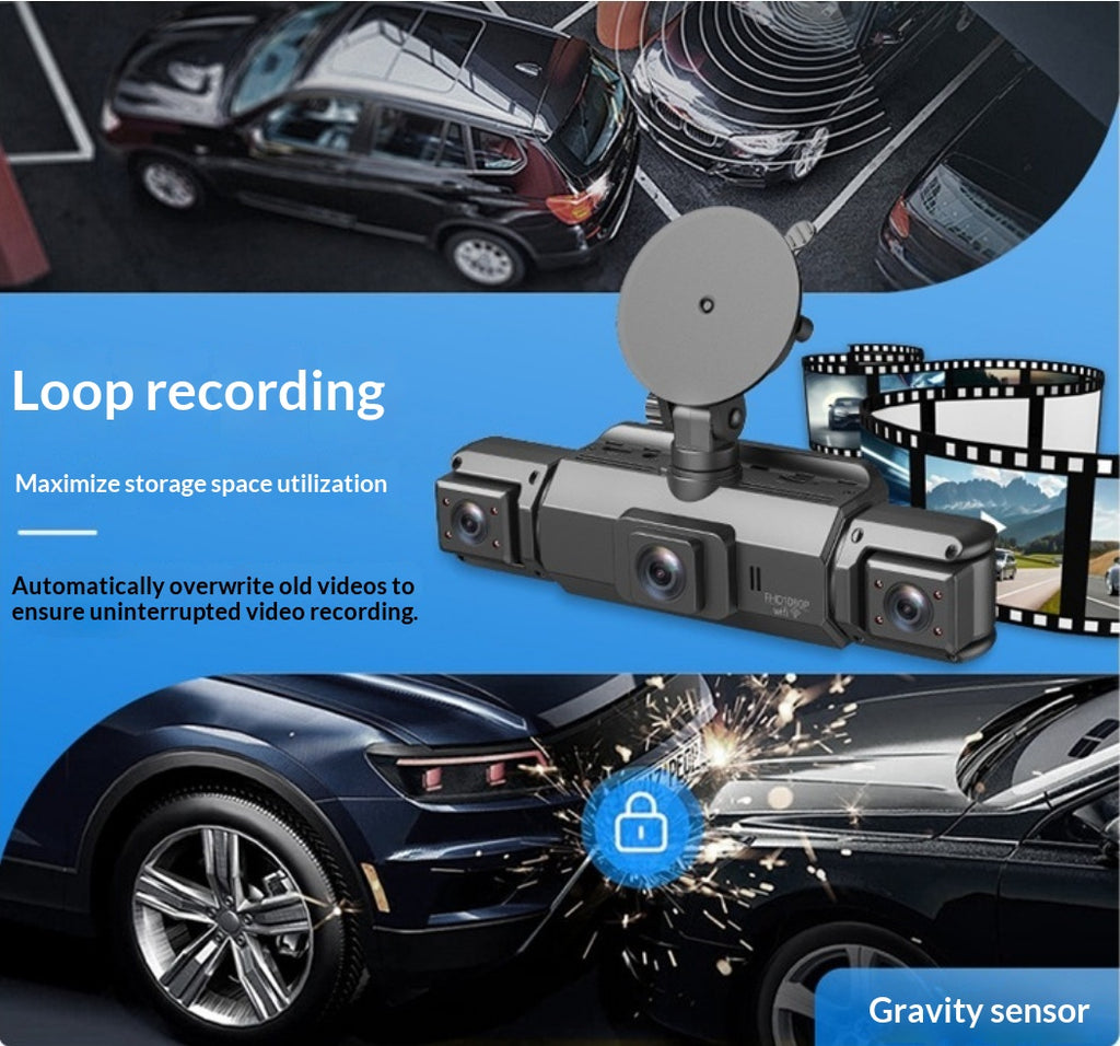 La 4K 1080P HD Dashcam supporte la connectivité Smartphone
