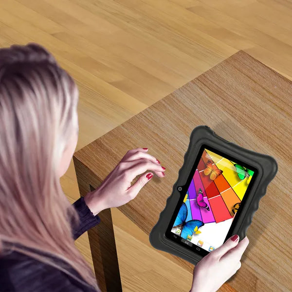Boîtier en silicone résistant aux chocs avec support pour tablettes de 7'