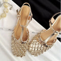 Sac Niche-design Chaussures Roman Sandales Mesh Upper