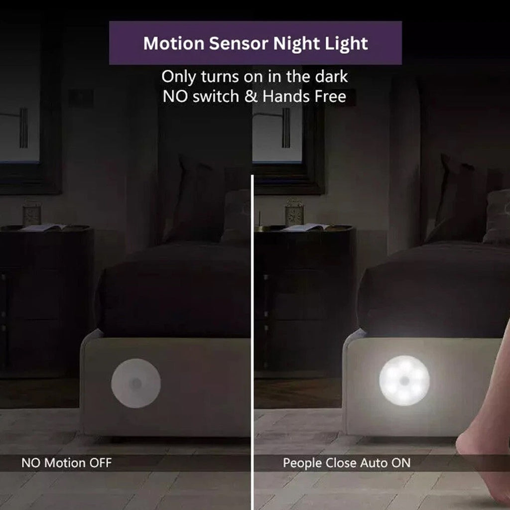 Capteur lumière LED Motion PIR USB rechargeable Armoire portable lampe de nuit