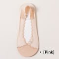Femmes Dentelle Invisible chaussons sans spectacle avec silicone antidérapant